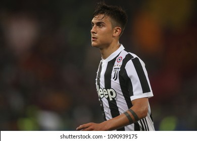 13.05.2018. Stadio Olimpico, Rome, Italy. Serie A. AS Roma vs FC Juventus.Paulo Dybala  in action during the Serie A football match As Roma vs Juventus at Stadio Olimpico in Rome.