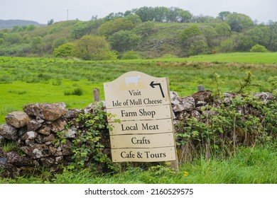 13.05.2022 Tobermory, Isle of Mull, Scotland, UK. Isle of Mull Cheese" is a traditional artisan farmhouse cheese