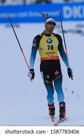 13/12/2019, Hochfilzen, Austria. Biathlon World Cup IBU 2019 Hochfilzen. Men 10 Km Sprint Race, Martin Fourcade (FRA)