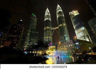 13rd August 2018.Kuala Lumpur,Malaysia.KLCC Scenary At The Night.