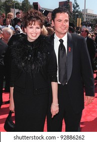 13SEP98:  DONNY & MARIE OSMOND At The Emmy Awards In Los Angeles.