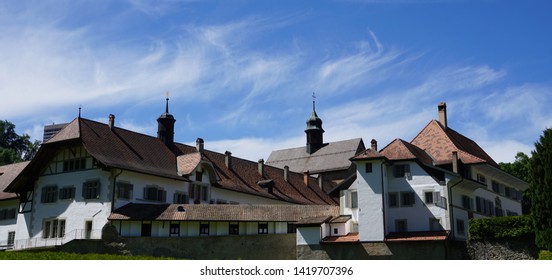 The 13th Century Cistercian Abbey Of Maigrauge For Nuns, Still In Use (Fribourg)                               