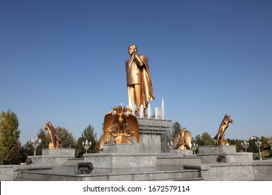 14 November 2019 Turkmenistan Ashgabat: Monument Of Independence