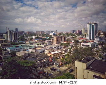 14th August 2019, Victoria Island, Lagos, Nigeria. The Cityscape Of Prominent High-rise Buildings Which Includes Eko Hotels And Suites On Ademola Adetokunbo Street, Lagos, Nigeria. 