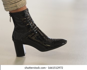 14th Feb 2020, Close Up Of A High Heeled Lady's Boot, UK       