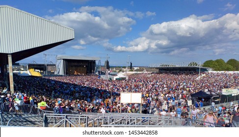 14th July 2019, Kilkenny, Ireland. The Crowd At The Bob Dylan And Neil Young Concert In Nowlan Park, Kilkenny. 