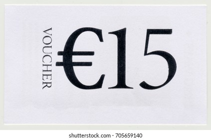 15 EUR Generic Voucher Printed On Paper