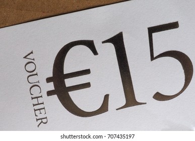 15 EUR Generic Voucher Printed On Paper