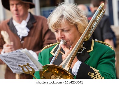 15.09.2015 Wigan, Manchester, UK
Brass Band Play At The Annual Wigan Diggers Festival To Celebrate The Life Of Gerrard Winstanley