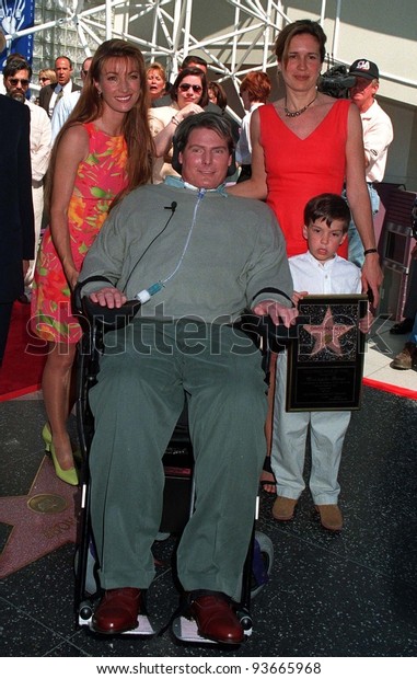 15apr97 Actor Christopher Reeve Wife Dana Stock Photo Edit Now 93665968