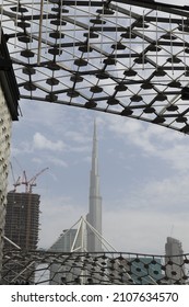 15-January-2022, View Of Burj Khalifa On City Walk, Dubai-UAE