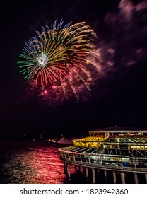 15th August 2018 Fireworks in Sheveningen, Den Haag, Zuid-Holland, Netherlands