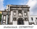 16th century basilica dedicated to Santa Maria degli Angeli alle Croci on the Veterinaria street in Napoli, Italy
