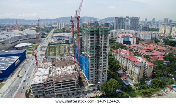 16th May 2019,Kuala Lumpur,Malaysia.Mega
construction in the middle of Kuala Lumpur city.Industrial
construction and city
development.