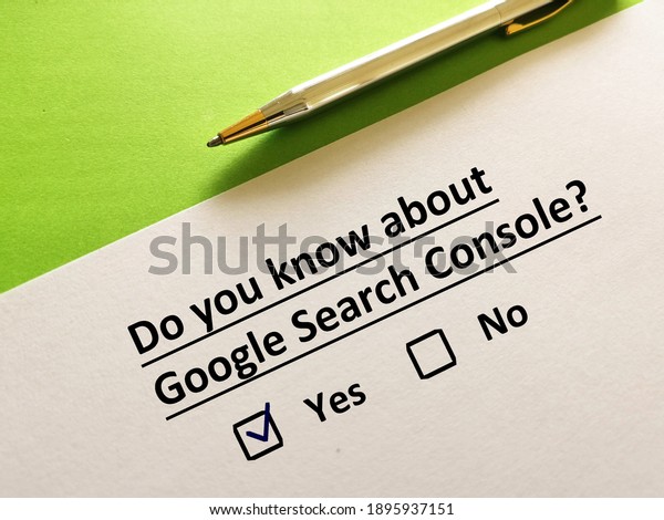 google search console.