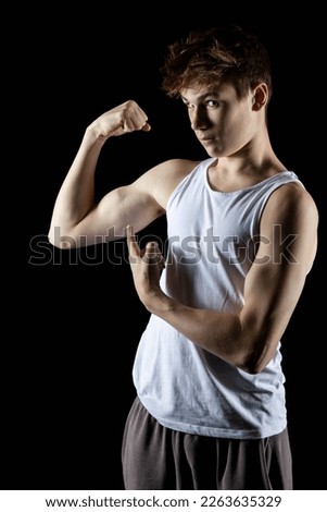 Similar – Image, Stock Photo Rebel Rob Strong Posture