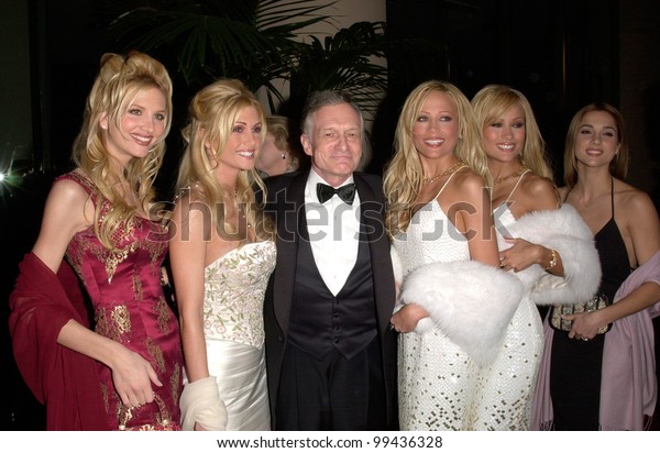 17feb2000 Playboy Creator Hugh Hefner Playmates Stock Photo 99436328 ...