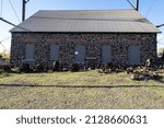 The 1882 Hoist House at the abandoned Quincy Mine in Hancock, Michigan