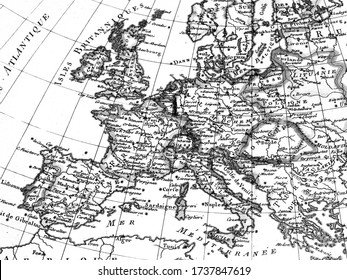 18th Century Antique World Map, Europe