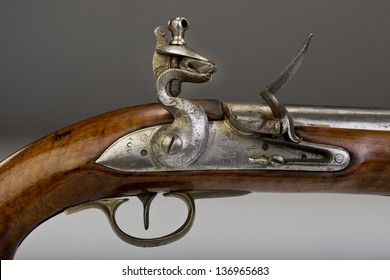 18th Century English Tower heavy dragoon flintlock pistol.