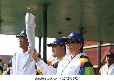 19 July 2018, Yogyakarta. Torch Relay Asian Games 2018