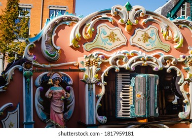 19 September 2020, Leiden, Netherlands, Traditional Dutch Festival “Leidse Draaiorgeldag” Centre Of The City Was Flooded With Music From Barrel Organ