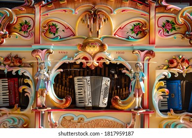 19 September 2020, Leiden, Netherlands, Traditional Dutch Festival “Leidse Draaiorgeldag” Centre Of The City Was Flooded With Music From Barrel Organ