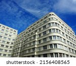 1930s Architecture Modern Art Deco House in Ixelles, Brussels, Belgium