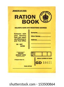 1944 war time ration book - Shutterstock ID 153500864