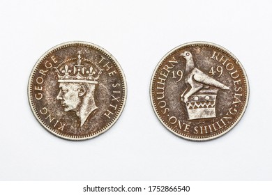 1949 Southern Rhodesia One Shilling Coin