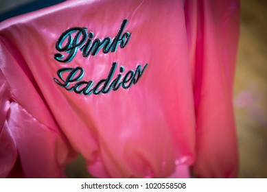 1950 Style Pink Ladies Satin Jacket