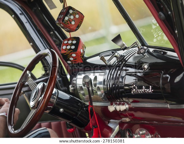 1950s American Classic Truck Interior Annual Stock Photo