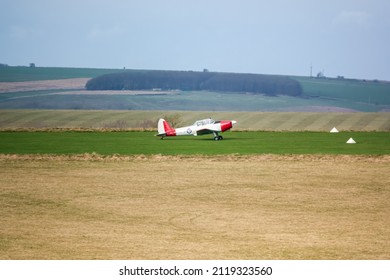 a 1951 De Havilland DHC-1 Chipmunk WD363 22 C-N C1-0304 taxiing for take off