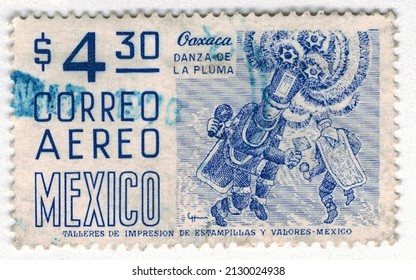 1951 Mexico Postage Stamp, Oaxaca Dance Of The Feather