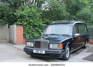 1966 Rolls Royce Silver Spirit Hearse. Funeral Services Concept. Lancashire, UK, 09-07-2021