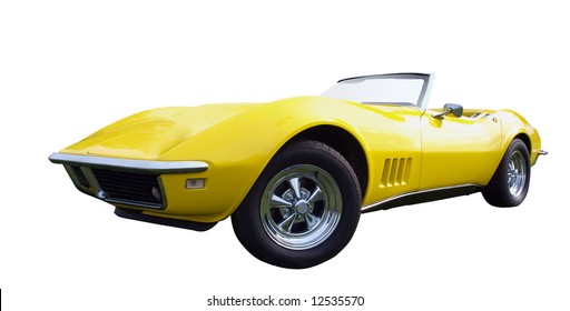 1968 Chevrolet Corvette Isolated With Clipping Path