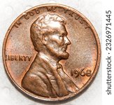 1968 penny still in fair shape