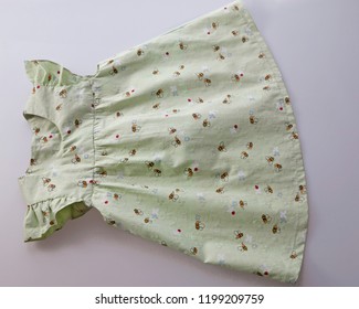 1970s Style Baby Dress Green White Stock Photo 1199209759 | Shutterstock