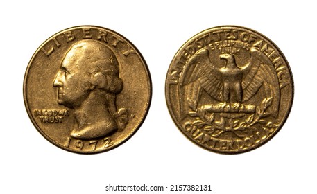 1972 Washington quarter USA dollar coin