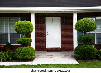 1980's Brick Ranch House In The Suburbs