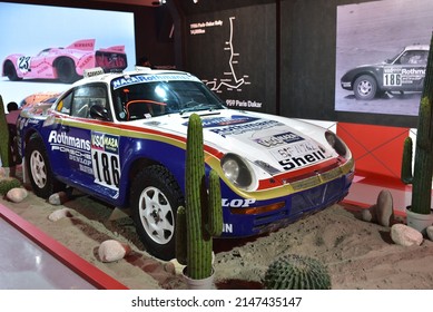 A 1986 Porsche 959 Paris Dakar Rally Car. Filmed At DDP At Eulji-ro 7-ga, Dongdaemun-gu, Seoul On April 19, 2022.