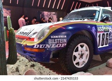 A 1986 Porsche 959 Paris Dakar Rally Car. Filmed At DDP At Eulji-ro 7-ga, Dongdaemun-gu, Seoul On April 19, 2022.