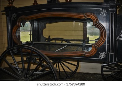 19th Century Wooden Horse Drawn Hearse