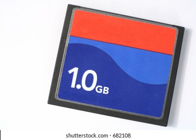 A 1GB CompactFlash Card.