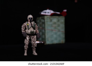 1-March-2022, Image Of Army Toy Solder, Sharjah-UAE.