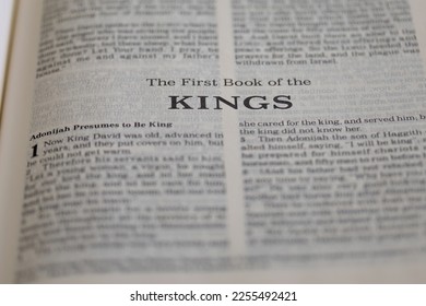 1st and 2nd Kings from the Bible or Torah Old testament - Shutterstock ID 2255492421