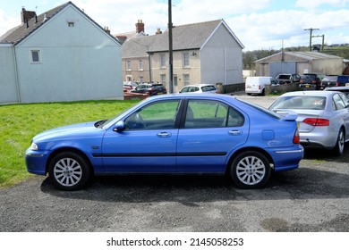 1st April 2022- A Stylish Rover 45 Impression S3, Five Door Hatchback Car, In A Parking Area Near The Town Centre At St Clears, Carmarthenshire, Wales, UK.