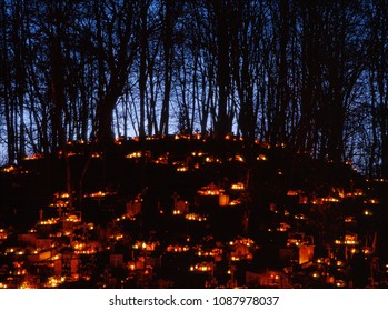 1st November, All Saints Day, Cemetery In Lubelskie Region, Poland