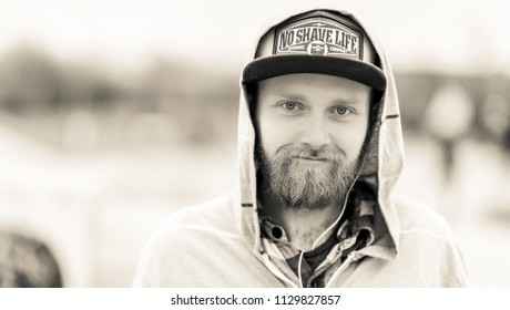 1st-June-2017 - Stoke On Trent - England - Skateboarder Hipster David Smith At The Plaza Skatepark