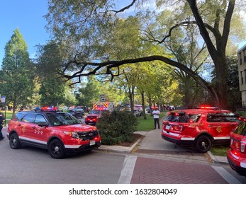 2 Alarm Response To A Structure Fire On Chicago’s Northside. Chicago Fire Department Chief’s On Scene. October 2019